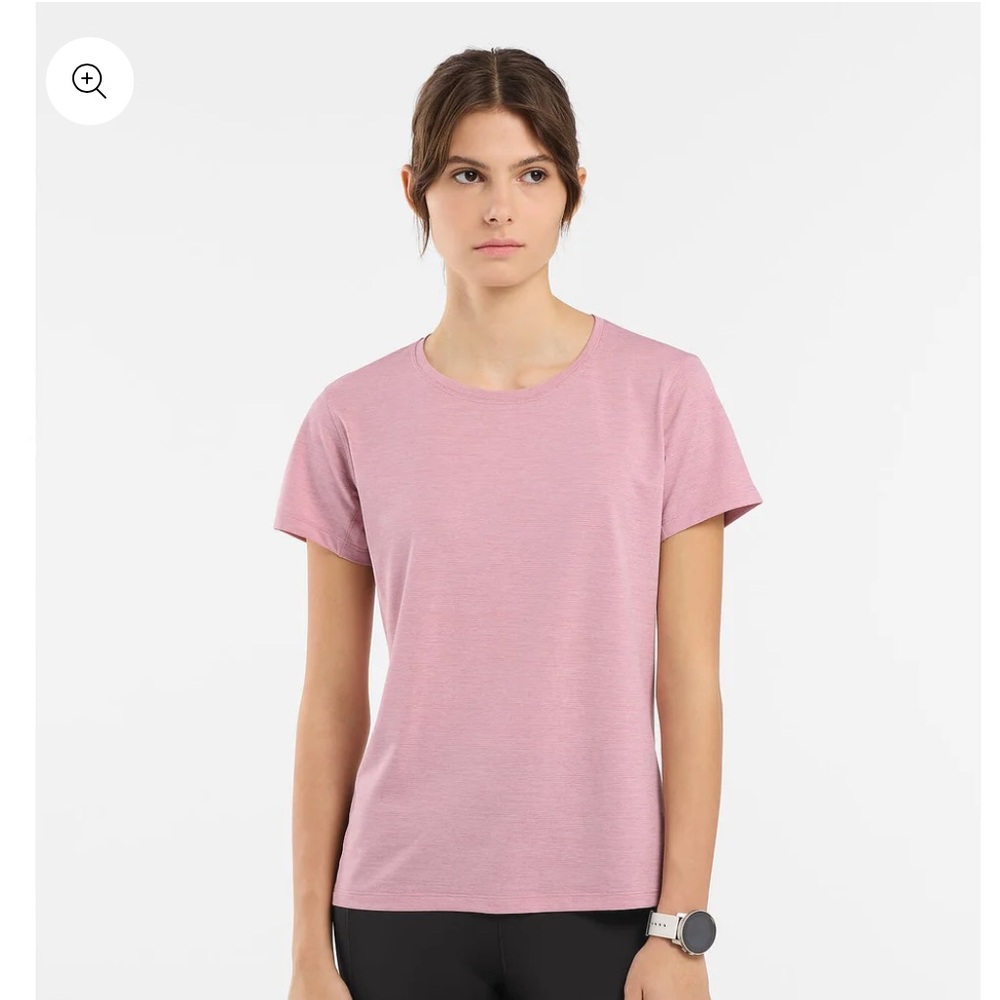 Arc'teryx Taema short sleeve crew arc’word pink